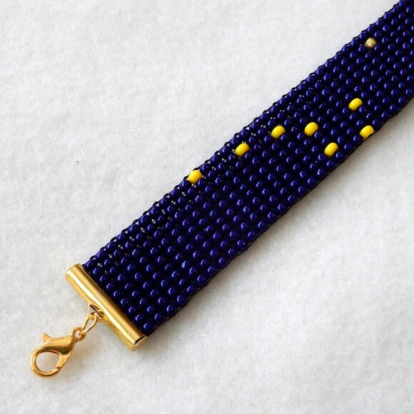 Alaska state flag Big Dipper North Star bead bracelet, handmade, adjustable leng - Picture 5 of 8